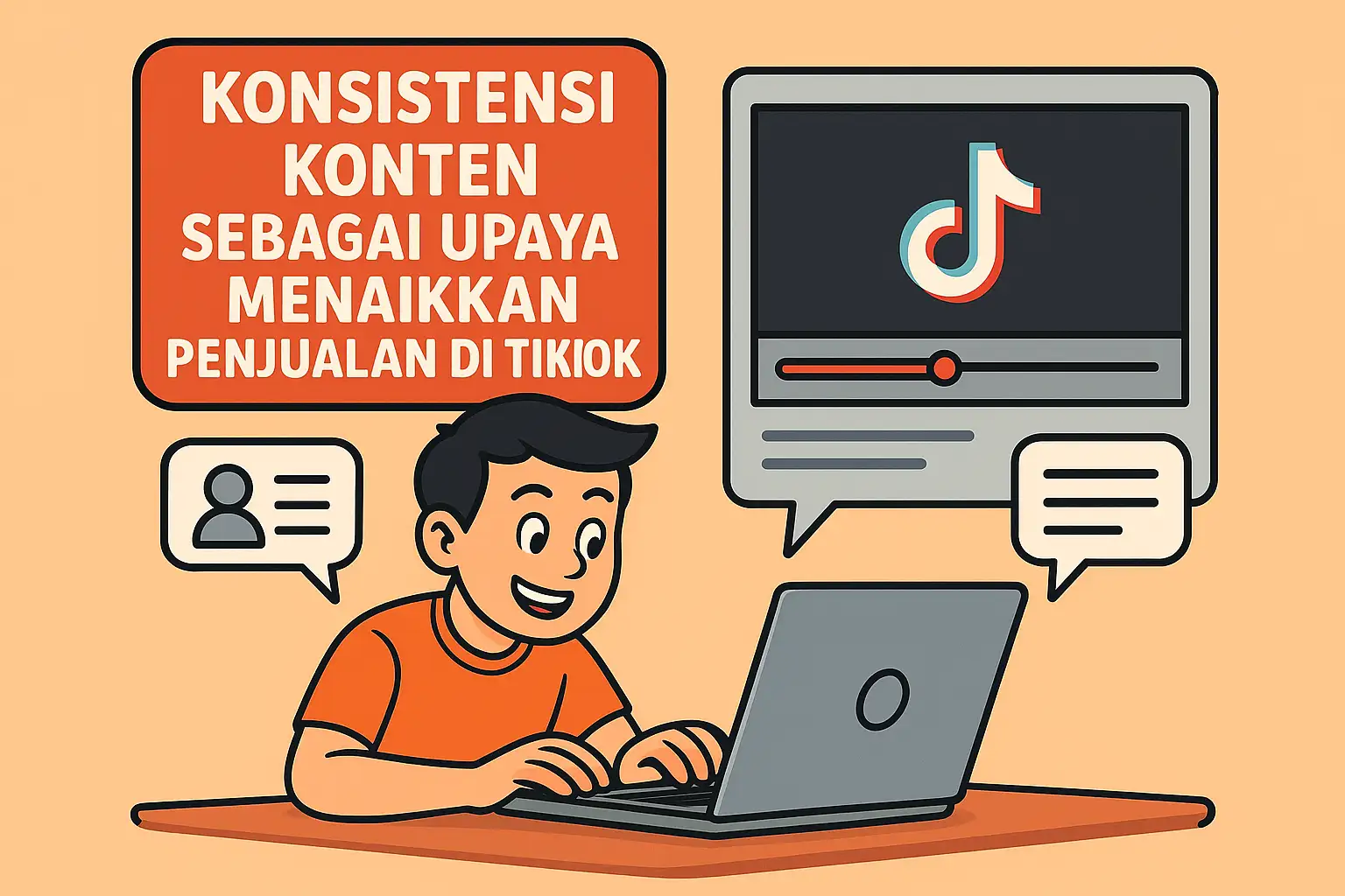 Read more about the article Konsistensi Konten Sebagai Upaya Menaikkan Penjualan di Tiktok